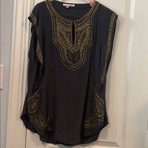 Silky Gunmetal Calypso top